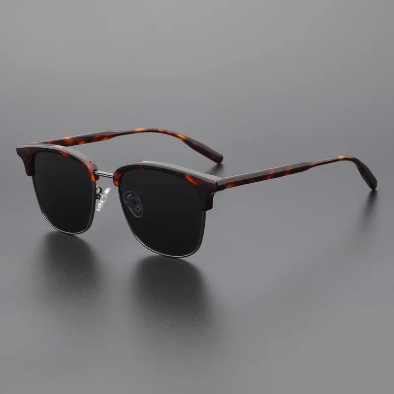 Europe and The United States Retro Sunglasses Classic Large Frame Men's Sunglasses Polarized UV Protection Travel Shading Mirror