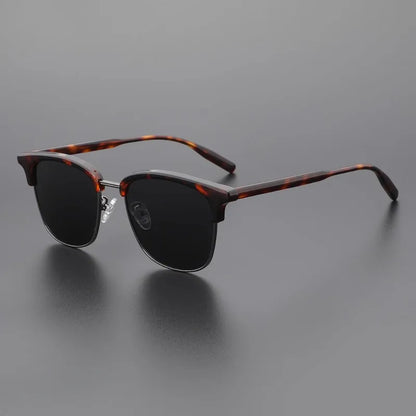 Europe and The United States Retro Sunglasses Classic Large Frame Men's Sunglasses Polarized UV Protection Travel Shading Mirror