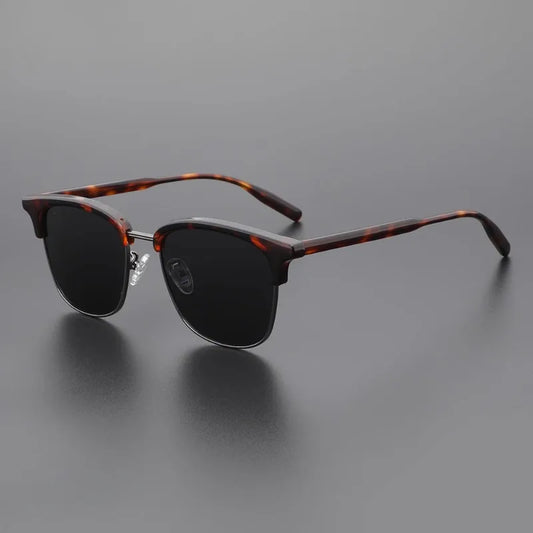 Europe and The United States Retro Sunglasses Classic Large Frame Men's Sunglasses Polarized UV Protection Travel Shading Mirror
