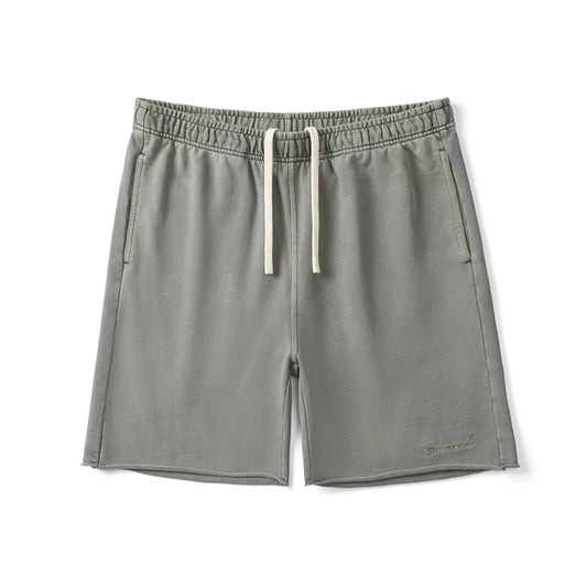 2024 Summer New Oversize 400gsm Dark Washed Vintage Shorts Men Fashion Raw Hem Plus Size  Jogger Sweatshorts