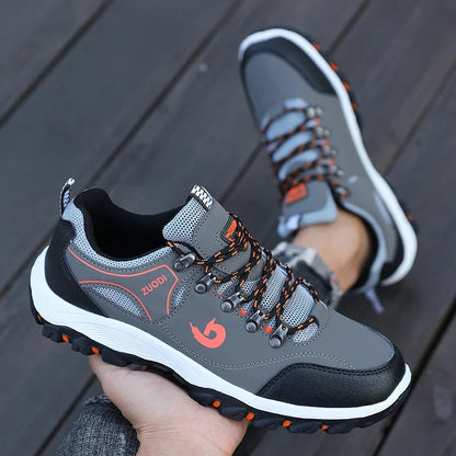 Hiking Boots Men's Black Sneakers Waterproof and Durable Mountaineering Shoes, Vulcanized Shoes for Men Size 39 48 Elegant Shoes