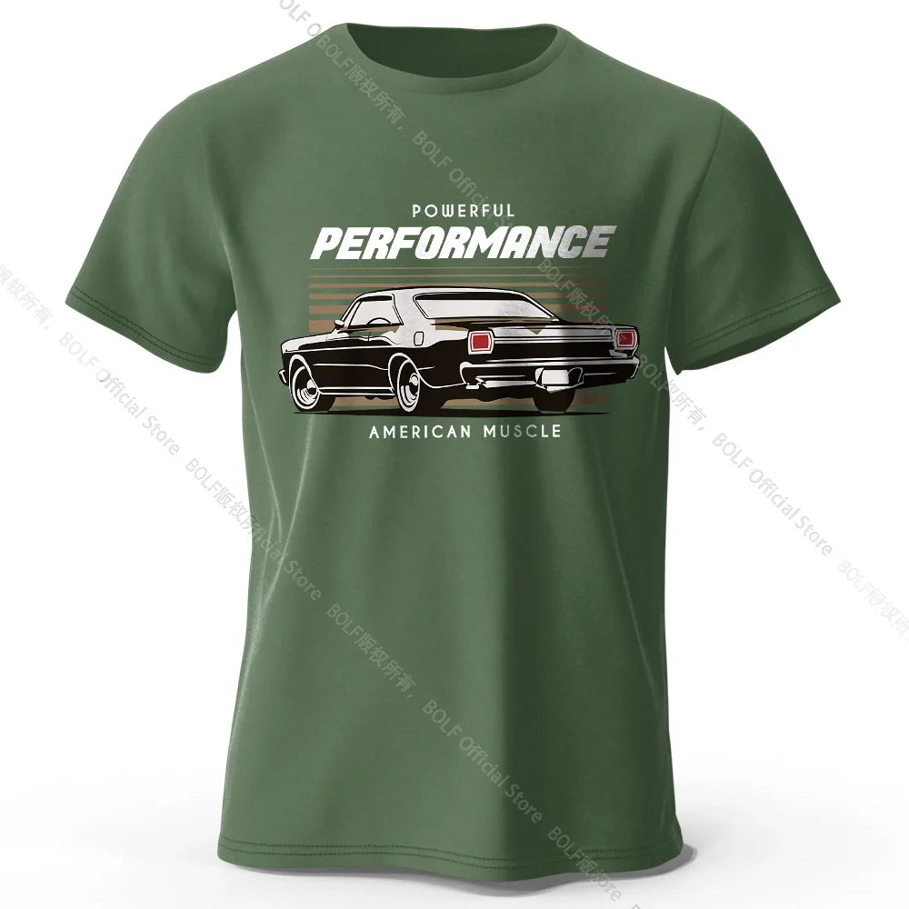 Custom Car Club Patch Printed Unisex Men Women T-Shirt Tees Tops 100% Cotton Embossed Logo Graphic Gearhead Outfit