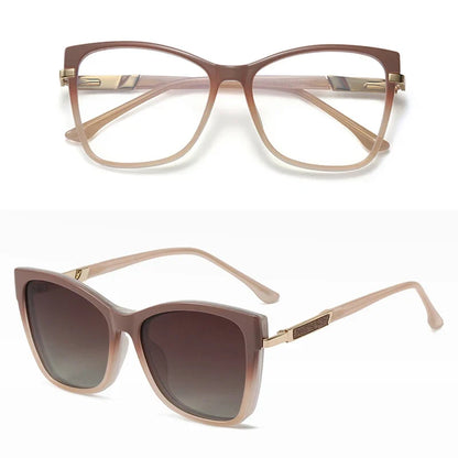 Fashion New Design TR90 Polarized Magnetic Clip-on Sunglasses Men and Women Polarized Sunglasses Optical Myopia Glasses