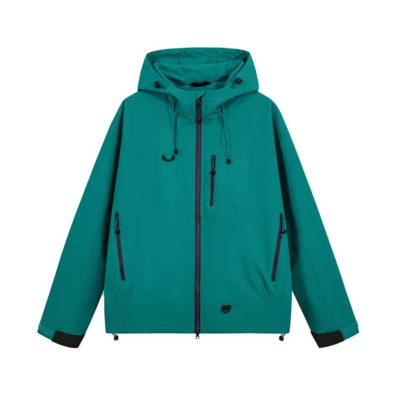 Men's Women's Waterproof Hiking Jacket Trekking Camping Mountaineering Windbreaker Unisex Outdoor Sport Windproof Rain Coat