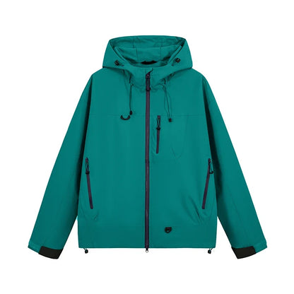 Men's Women's Waterproof Hiking Jacket Trekking Camping Mountaineering Windbreaker Unisex Outdoor Sport Windproof Rain Coat