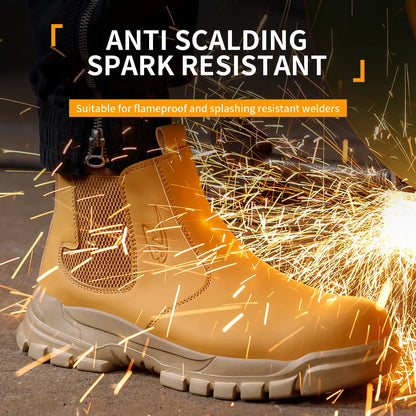 2025 Work Sneakers Men Indestructible Shoes Work Safety Shoes With Steel Toe Cap Puncture-Proof Male Security Protective Shoes