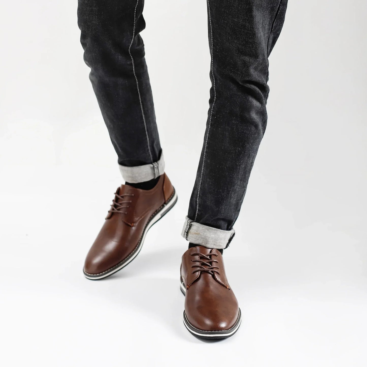 Leather loafer men fashion comfortable 2024 brand casual shoes men