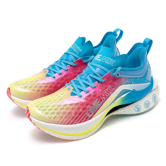Trail Racing Running Shoes Cushion Breathable Mesh Stable Wearable Outdoor Carbon Plate Marathon Sport Training Sneakers