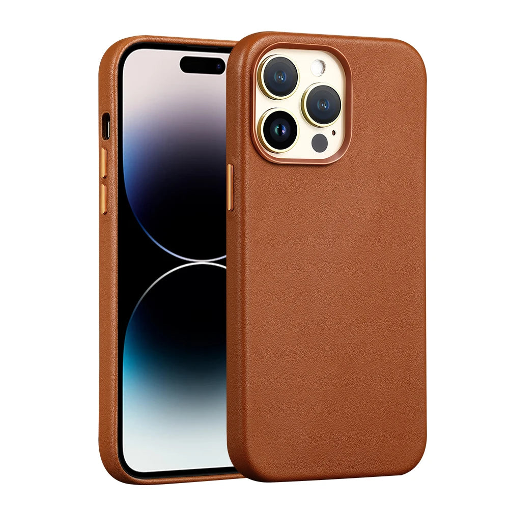 Clearance Sale for Magsafe Case Original Leather for iPhone 12 13 Pro Max 13 Mini Magnetic Wireless Charging Cover