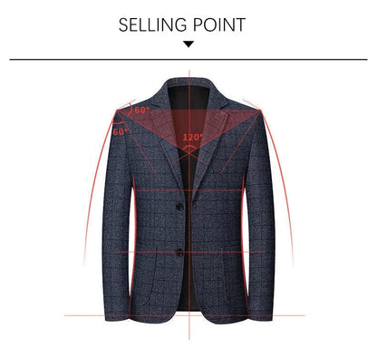 Brand 2026 Spring Blazers Para Men Retro Autumn Single Breasted Suits Blazer Mens Fashion Blazers Suits for Mens Luxury