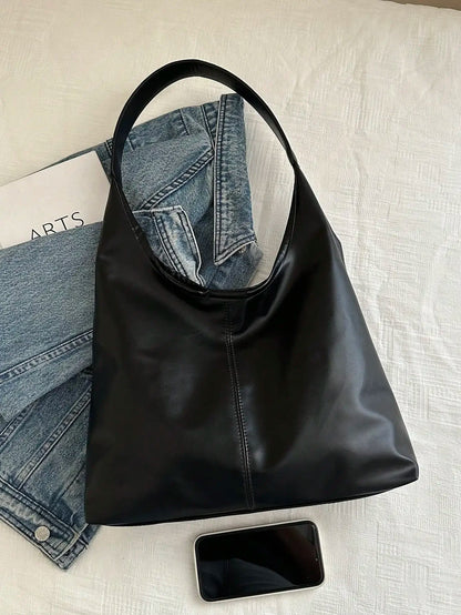 Large Capacity Solid Color Women's Shoulder Bag, Multifunctional Crossbody Bag, Women's Shoulder Tote Bag, Large Capacity Crossbody Tote Bag, Casual Work Bag