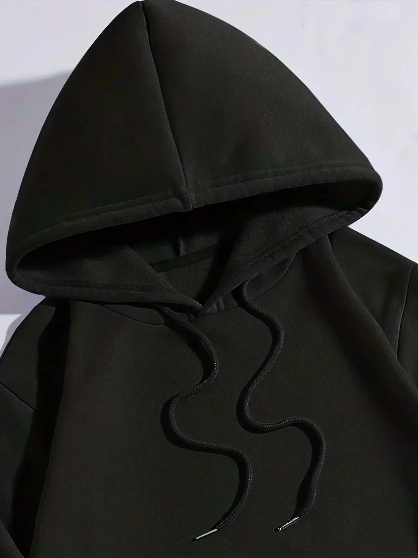 Women's Plus-size Hooded Sweatshirt Gothic Angel and Demon Pattern Autumn and Winter Fleece Streetwear Oversized Loose Casual