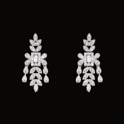 Bridal Zirconia Full Jewelry Set for Ladies Party Luxury Dubai Nigeria CZ Crystal Wedding Necklace Set