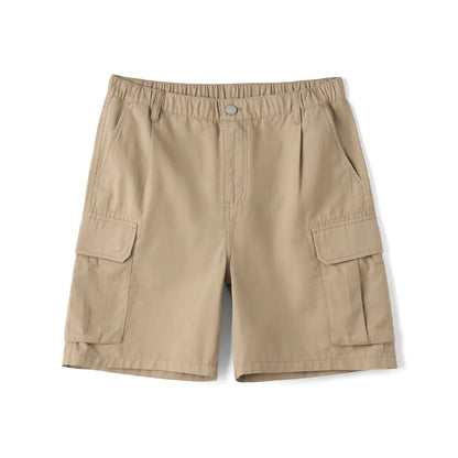 2026 Summer New Oversize 215gsm Tencel Lyocell Blend Fabric Cargo Shorts Men Fashion Outdoor Wear