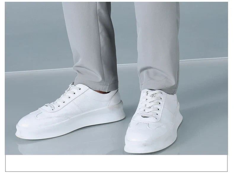 2025 Spring Summer Ultra-thin Men's Casual Pants Slim Straight Leg Elastic Waist Sports Jogging Trousers Fashion Men Golf Pants