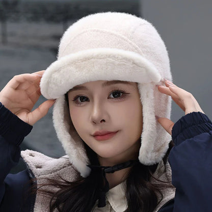 Russian Hat New Thick Warm Winter Htas for Men Women Fleece Lined Riding Hat Male Female Snow Ski Earflap Cap Bomber Hat
