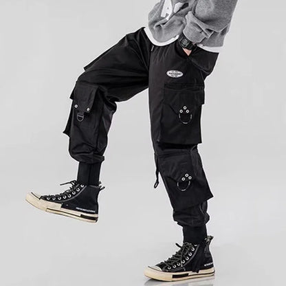 Trendy Streetwear Quick Dry Ice Silk Pants Men Classic Cargo Pants Man Summer Thin New Style Straight Leg Versatile Casual Pants