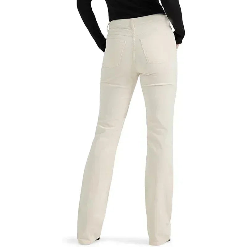Girls Casual Fashion Straight Leg Jeans Female Slim Thin High Waisted Stretch Denim Pants Women Solid Loose Comfortable Trousers