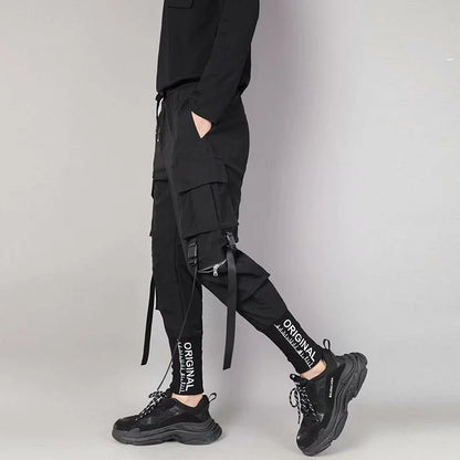 Mens Techwear Sweatpants Y2K Streetwear Jogging Pants Men Hip Hop Street Dance Casual Trousers Vintage Cargo Pant Pantalon Homme