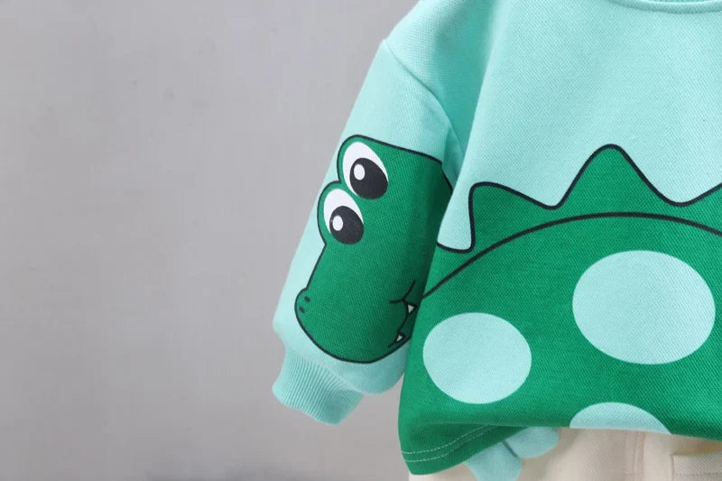 New Autumn Baby Girl Clothes Children Boys Cartoon T-Shirt Pants 2Pcs/Sets Toddler Casual Costume Infant Outfits Kids Tracksuits