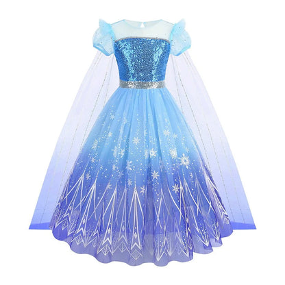 Elsa Mermaid Moana Stitch Sleeping Beauty Jasmine Candy Rapunzel Belle Judy Hopps Glinda Holiday Party  Princess Dress