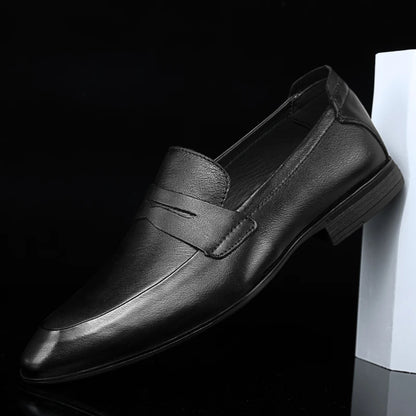 Italy Luxury Brand Fashion Men Casual Shoes Loafer Shoes Men Genuine Leather Slip-on Formal Shoes Moccasins Handmade Man Shoes