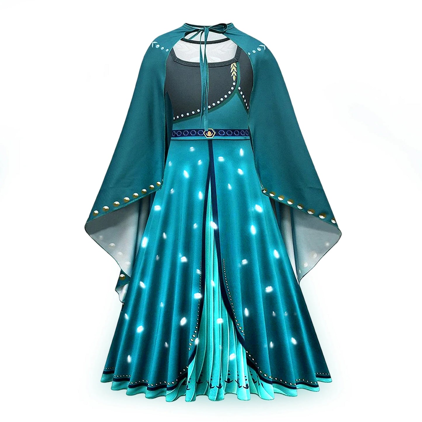 2025 Evening Party Girls LED Lights Elsa Anna Kids Princess Dress Coslplay Halloween Luminous Prom Gowns