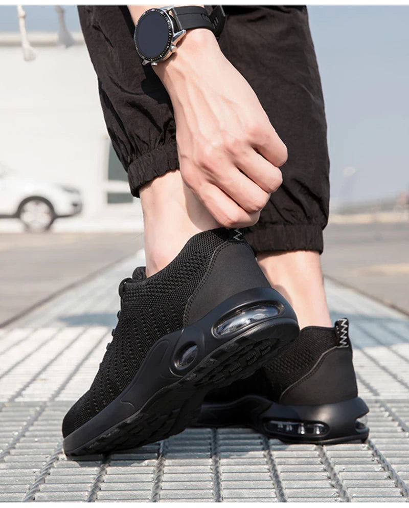 High Quality Men's Boots Safety Shoes Steel Toe Puncture-Proof Work Boots Lightweight Safety Work Shoes Men Indestructible Shoes