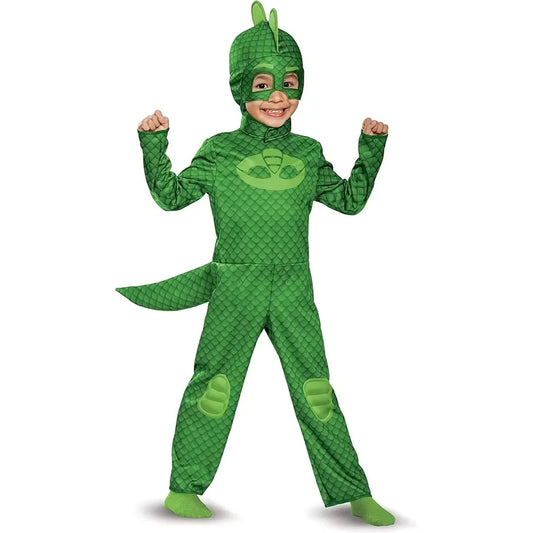 Cosplay Blue Pajama Boys Girls Anime Hero Costume with Mask Cosplay Clothe Suit Child Halloween costume Birthday Party Kids Gift