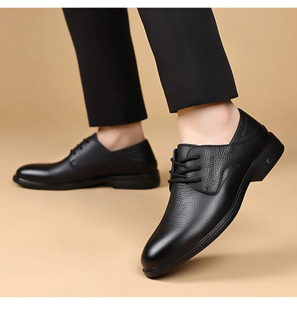 Men Formal Leather Shoes Black Pointed Toe Men Loafers Party Office Business Casual Shoes for Men Oxford Shoes Mens Dress Shoe