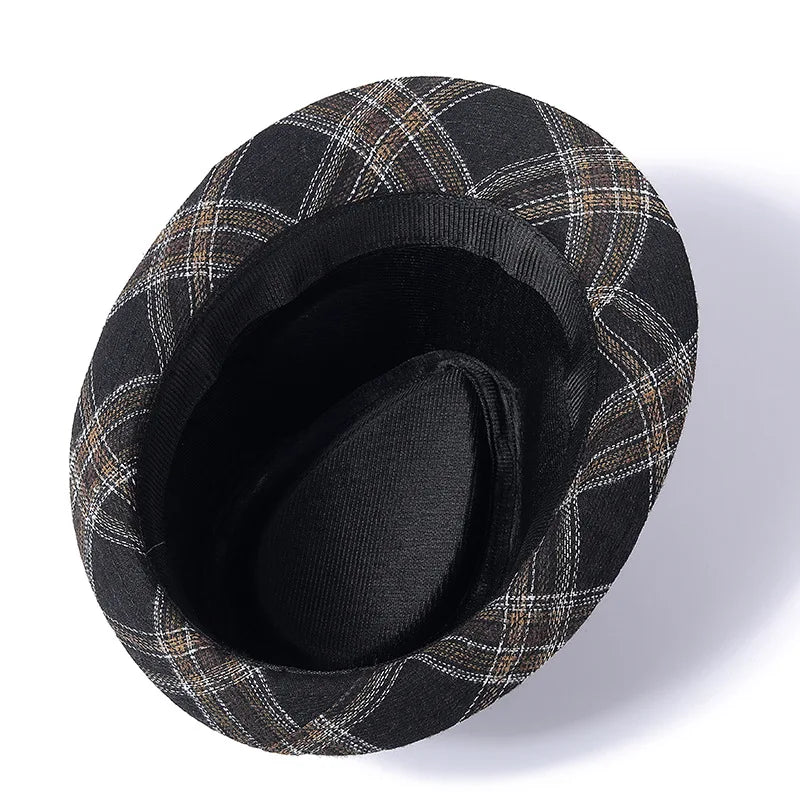 British Style Top Hat European and American New Gentleman Hat Men's Sunshade Jazz Hat Dad Fedoras Bucket Hat Gift