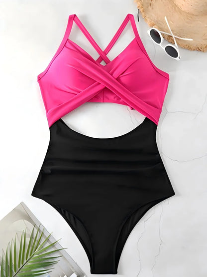 2026 Plain Ruched Swimsuit Women One Piece Solid Swimwear Female Beachwear Bathers Bathing Swimming Swim Bodysuit Summer