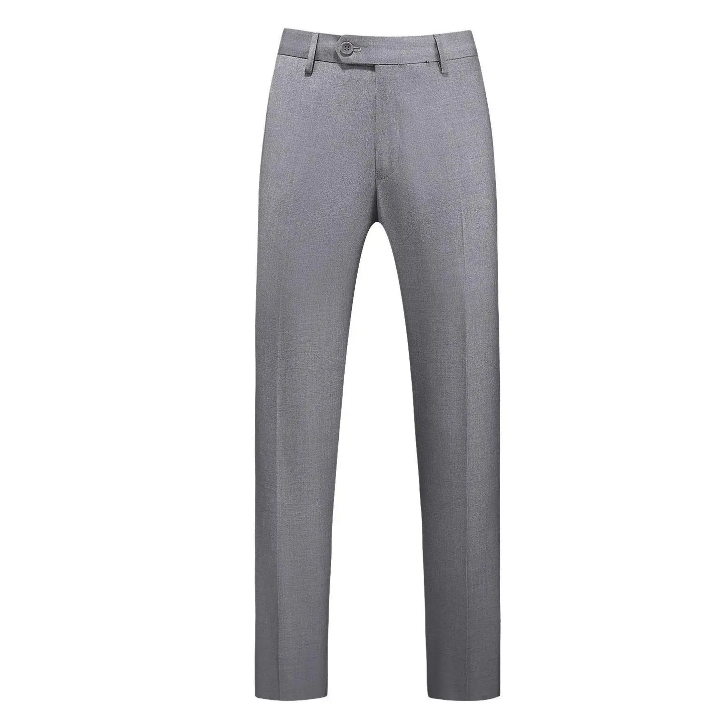 19 Colors High Quality Men's Solid Color Slim Fit Suit Pants Fashion Formal Business Social Groom Wedding High End Trousers