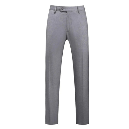 19 Colors High Quality Men's Solid Color Slim Fit Suit Pants Fashion Formal Business Social Groom Wedding High End Trousers