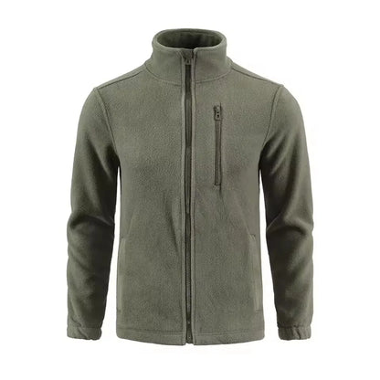 Outdoor Camouflage Fleece Jacket Double-Sided Shake Fleece Cardigan Tactical Jacket Warm Mountaineering Suit