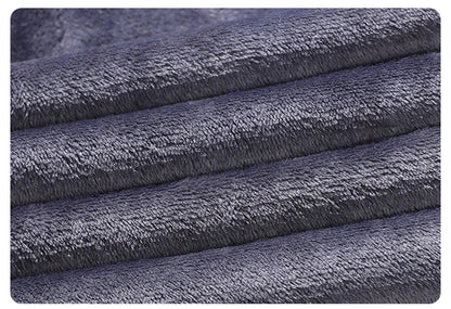 Winter Men's Fleece Warm Jeans Classic Black Plush Loose Straight Business Casual Pants Thermal Male Clothing 40 42 44