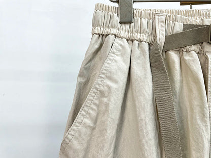 Korean Techwear Cargo Pants Men Spring Summer Quick Dry Lightweight Streetwear Casual Loose Fit Tapered Joggers Hip Hop Trendy