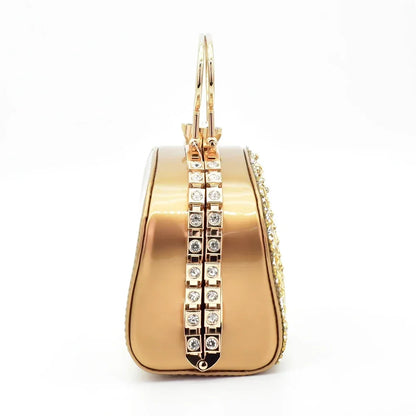 Popularity Peep Toe Heels for Women 2025 Elegant Party Full Diamond Pumps Italian Shoes and Bags Matching Set Bridal Shoes