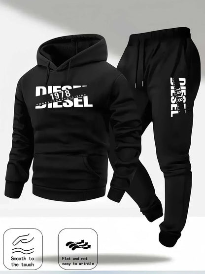 Autumn and winter new hooded sweatshirt sportswear fashion sports hooded sweatshirt casual sweatshirt and pants two in one