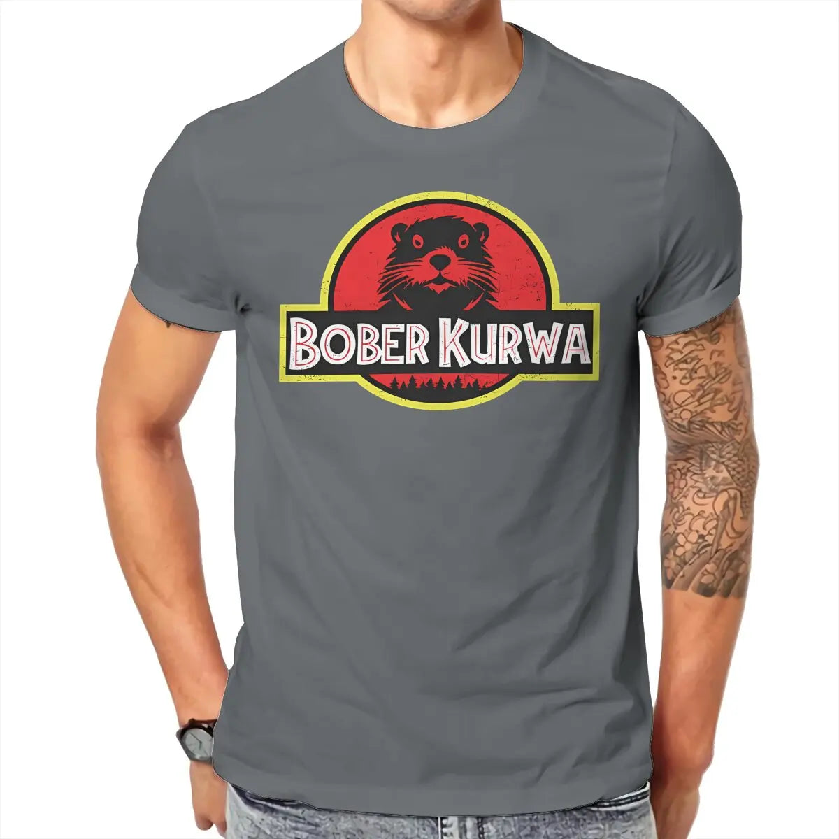 Bober Kurwa Tshirt Graphic Men Tops Vintage Summer Cotton Streetwear T Shirt