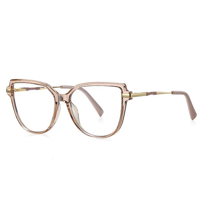 Stylish Large Frame Simple Geometric Design Anti-blue Light Reading Glasses Customized Prescription Available PFD2210