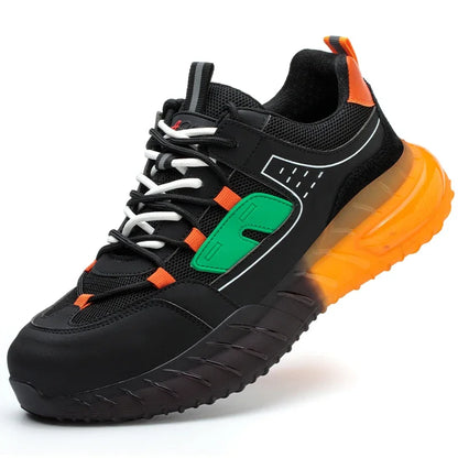 New Fashion 2025 Work Sneakers Protective Safety Shoes Industrial Puncture-Proof Anti-smash Steel Indestructible Toe Male Boots