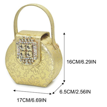 Latest Party Shoes and Bags To Match for Nigerian Luxury Shoe and Bag Set for Party in Women Rhinestone Wedding Bride Shoes