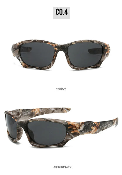 New UV400 Punk Men's Fashion Sport Sunglasses Cycling Driving Tactical Windproof  Coated Frame Fishing Riding Sun Glasses