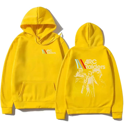 ARC Raiders Striped Hoodies ARC Hot Game Survival Evolved Sweatshirt  Gifts for Gamer Clothes Unisex Vintage Game Lovers Hoody