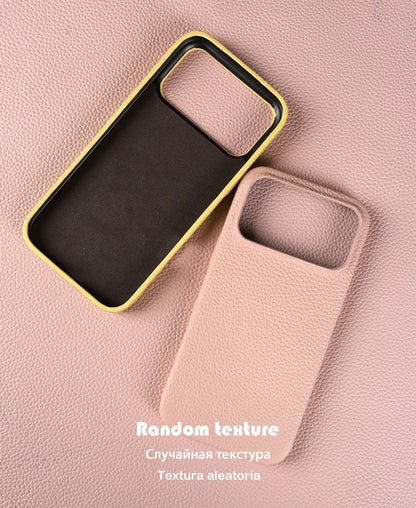 Luxury Magnetic Genuine Leather Case For iphone 17 Pro Max 16 15 14 13 12 11 for Magsafe Full Covered Phone Cases Back Cover