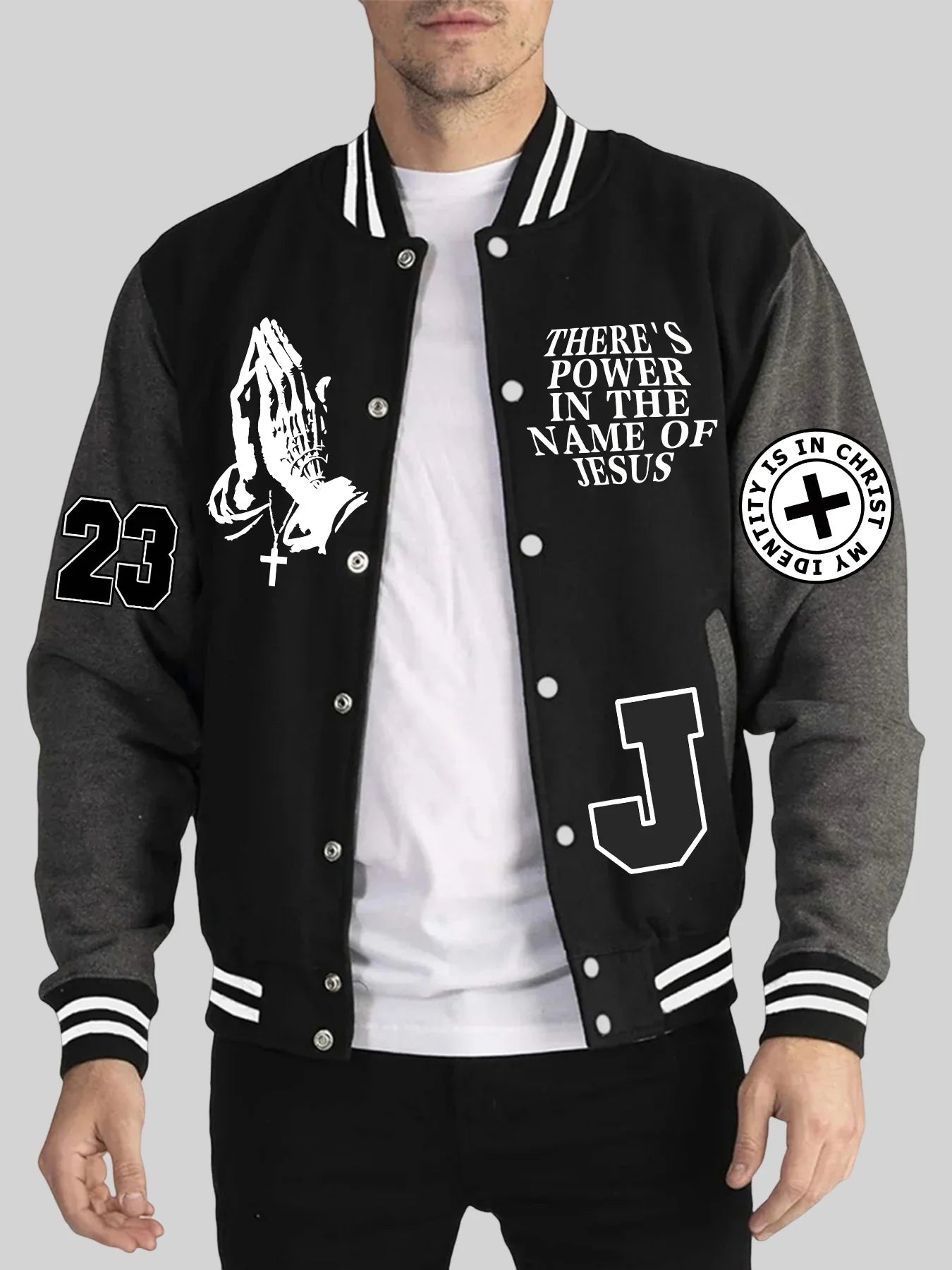 Los Angeles Art Letter Prints 2 Colors Tops Men Autumn Winter Casual Jackets Fashion Soft Baseball Jersey Loose Sports Clothes