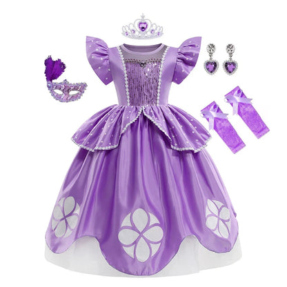 Sofia Costume the First Dress for Girls Princess Costumes Children Princess Dress Birthday Party Sophia Kids Prom Dresses