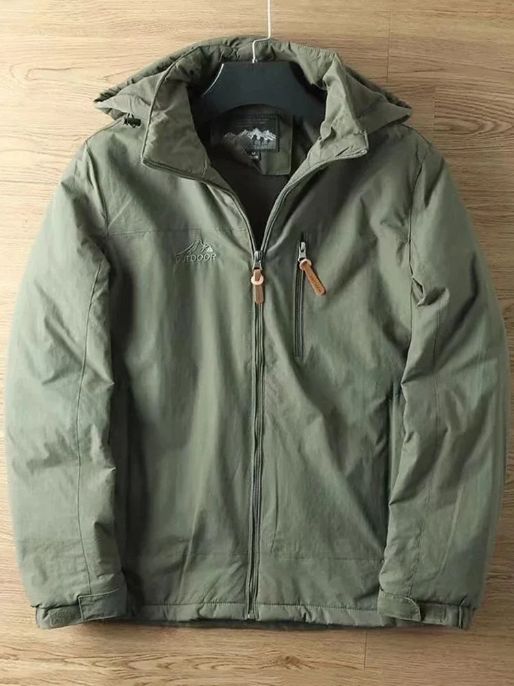 Casual Warm Military Tactical Coat Men Large Size Jacket Autumn Winter Padded Thickened Outdoor Punching Hiking Jacket Men's Top
