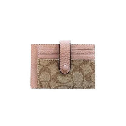 Monogram Ultra-thin Ins Style Porte-cartes Mode Mini Courte Enveloppe Pour Femmes Appliques Porte-cartes et porte-identité Portefeuille de cartes de crédit
